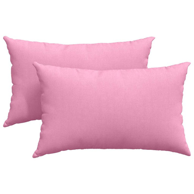 Poduszki na sofę 2 pcs Różowy 50 x 30 cm tkanina