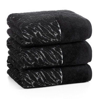 Ręcznik Nola czarny 70x140