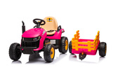 Traktor Na Akumulator BBH-030 Różowy