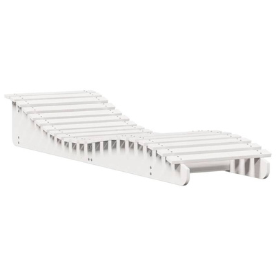 vidaXL Leżaki, 2 szt., białe, 205x60x31,5 cm, lite drewno sosnowe