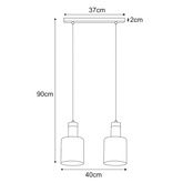 Lampa wisząca K-5251 z serii BRUS