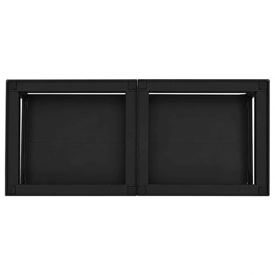 Podstawka na Pralkę 2 pcs Czarny 120 x 56 x 52 cm Stal