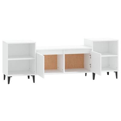 vidaXL Szafka pod TV, biała, 80x36x50 cm, materiał drewnopochodny wariant 9