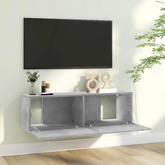 vidaXL Szafka pod TV, szarość betonu, 100x30x30 cm