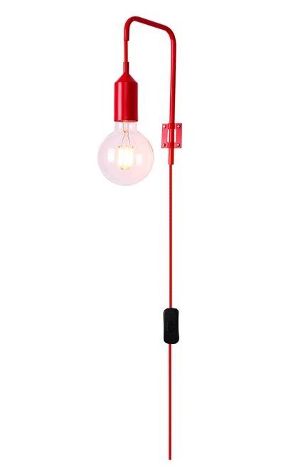 Kinkiet czerwony +kabel lampa Laren Ledea 50401191