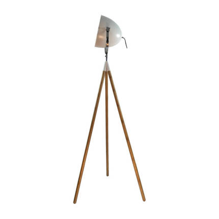 Lampa podłogowa COSMIK metal/drewno VOLTENO