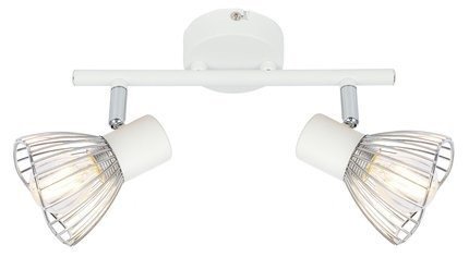 Lampa ścienna listwa 2X40W E14 biały chrom FLY 92-61966