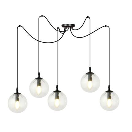 Lampa wisząca  GIGI 5 BL TRANSPARENT