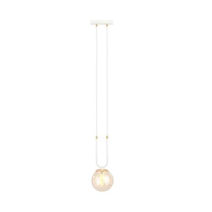 Lampa wisząca GLAM 1 WHITE/MIODOWY