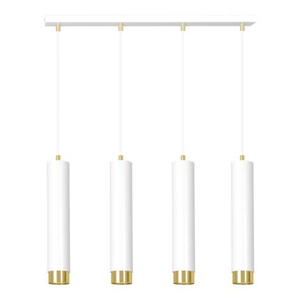 Lampa wisząca  KIBO 4 WH/GOLD