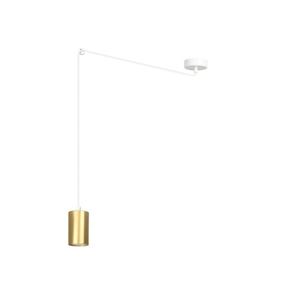 Lampa wisząca  TRAKER 1 WH/GOLD