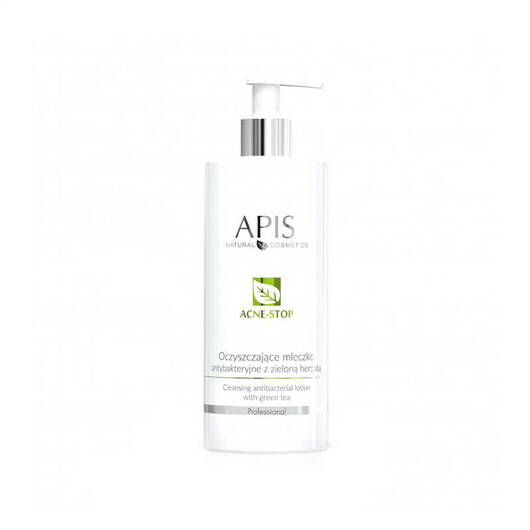 Apis acne-stop oczyszczające mleczko antybakt. z zieloną herbatą 500 ml 105376