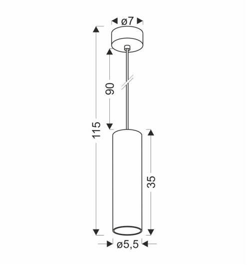 Conti lampa wisząca czarny 1x15W GU10 klosz czarny+drewniany