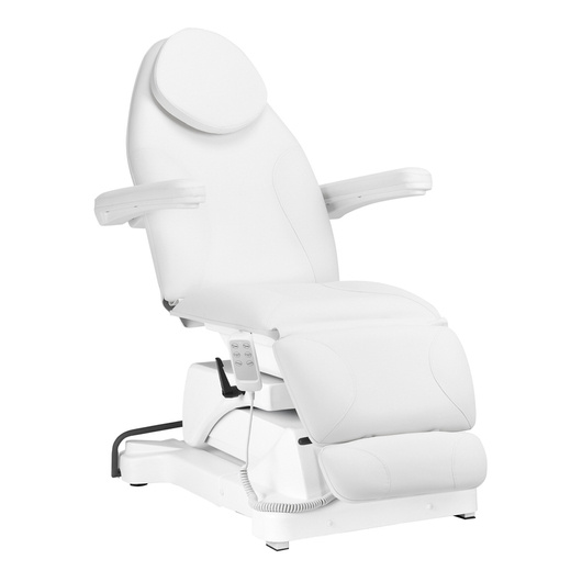 Fotel kosmetyczny elektryczny Sillon Basic 3 siln. obrotowy biały  148113