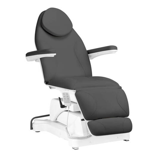 Fotel kosmetyczny elektryczny Sillon Basic 3 siln. obrotowy szary  146501