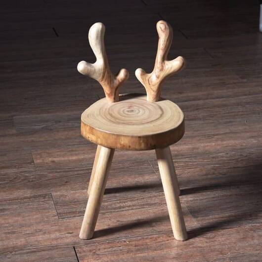 Góralskie drewniane krzesełko Jelonek dla dziecka