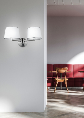 LAMPA ŚCIENNA KINKIET CANDELLUX IBIS 2xE14 22-00890  E14 SATYNA