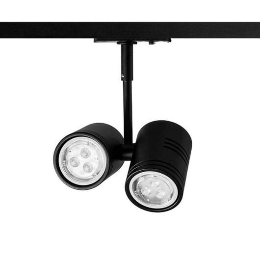 LAMPA SZYNOWA TENDA 2xGU10 CZARNY 1-FAZOWA SZYNOPRZEWÓD PROFILE