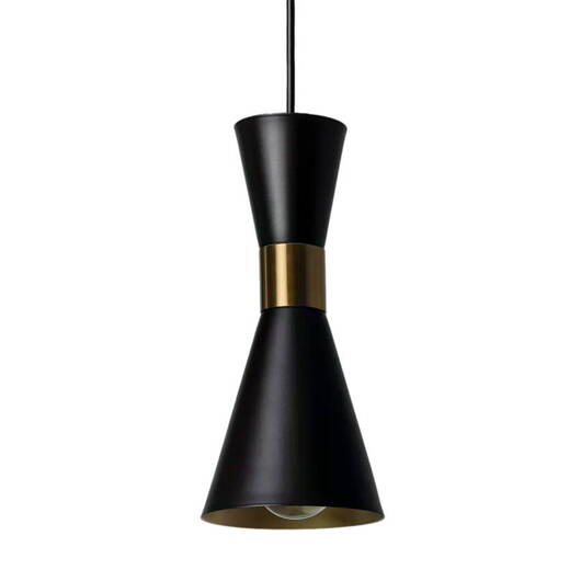 Lampa Wisząca złoto-czarna Abruzzo Salvatore Variant E27