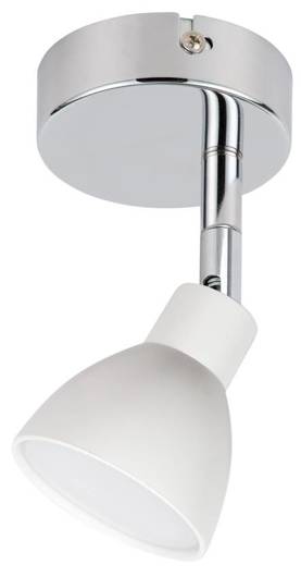 Lampa kinkiet główka okrągła 1E z przegubem KD system 1X5W biały  ROY 91-67524