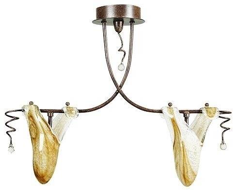 Lampa sufitowa Candellux 32-84791 Magma plafon 2*40W G9 patyna