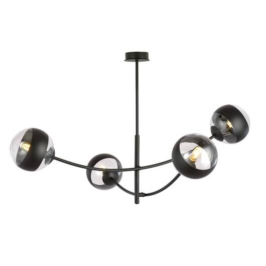 Lampa sufitowa  HUNTER 4 BLACK/STRIPE