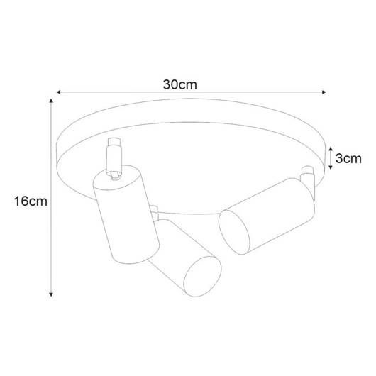 Lampa sufitowa K-4455 z serii MONTI