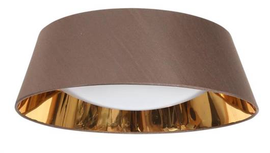 Lampa sufitowa LED biały zimny 16W brązowy abażur Mola Candellux 31-41500