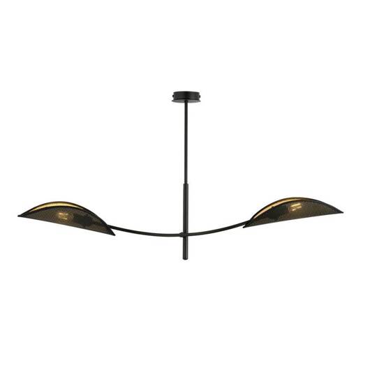 Lampa sufitowa  LOTUS 2 BLACK/GOLD