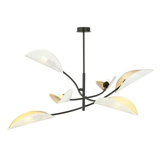 Lampa sufitowa  LOTUS 6 WHITE/GOLD