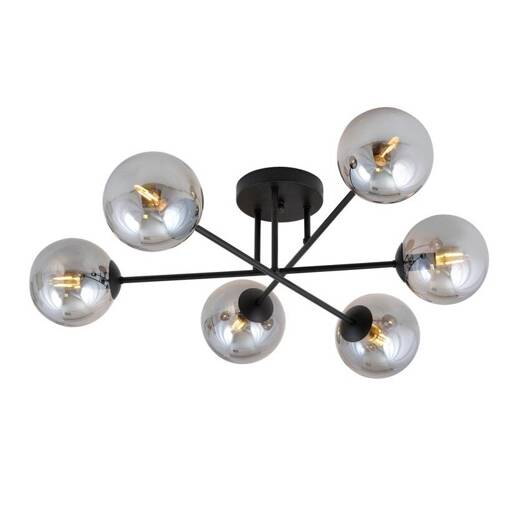 Lampa sufitowa  ROMA 6 BL GRAFIT