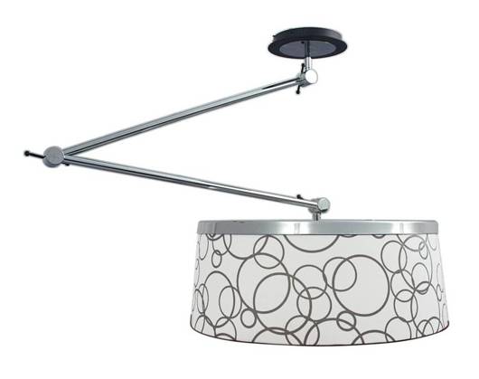 Lampa sufitowa chrom/biała Impresja 31-45471