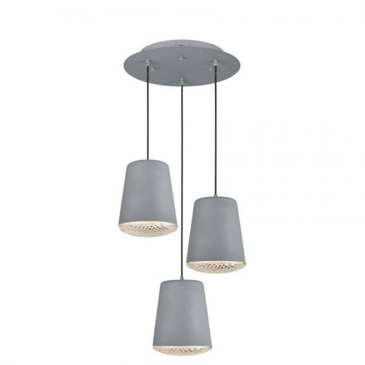 Lampa wisząca BETON 3xE27 175cm