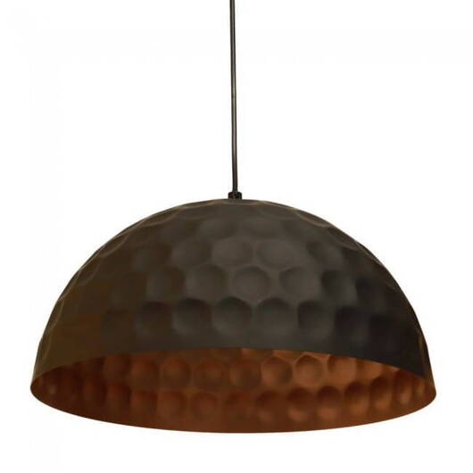 Lampa wisząca E27 130cm metalowa brązowa