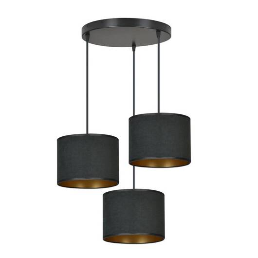 Lampa wisząca HILDE 3 BL PREMIUM BLACK