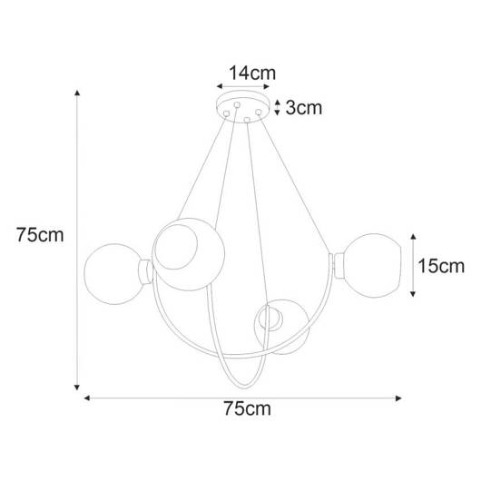 Lampa wisząca K-2628 z serii SIRIUS