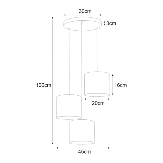 Lampa wisząca K-4326 z serii AURO