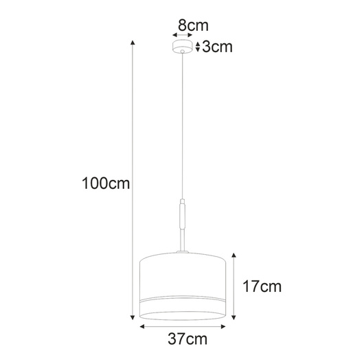 Lampa wisząca K-4364 z serii VIMBO