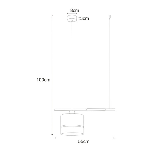 Lampa wisząca K-4365 z serii VIMBO