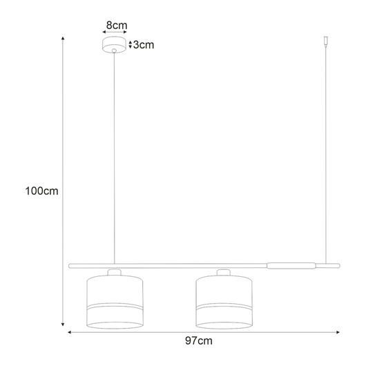 Lampa wisząca K-4366 z serii VIMBO