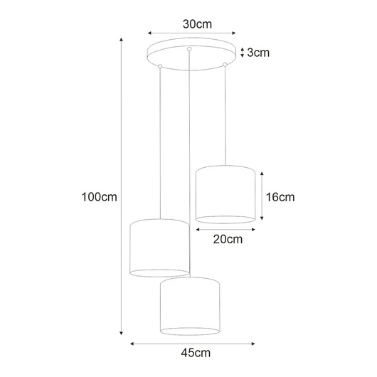 Lampa wisząca K-4376 z serii SEVANA