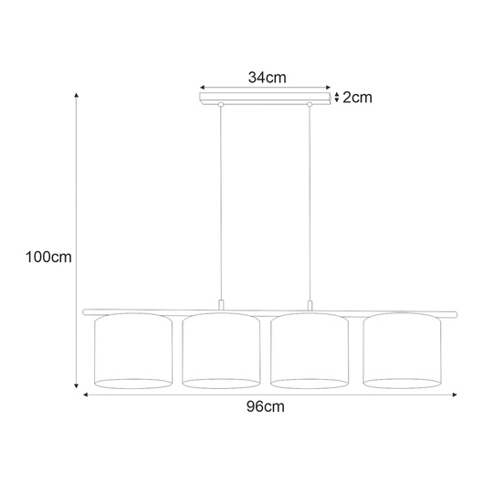 Lampa wisząca K-4377 z serii SEVANA