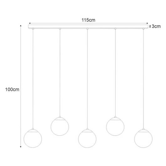 Lampa wisząca K-4747 z serii CAMINA