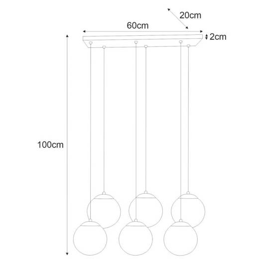 Lampa wisząca K-4748 z serii CAMINA