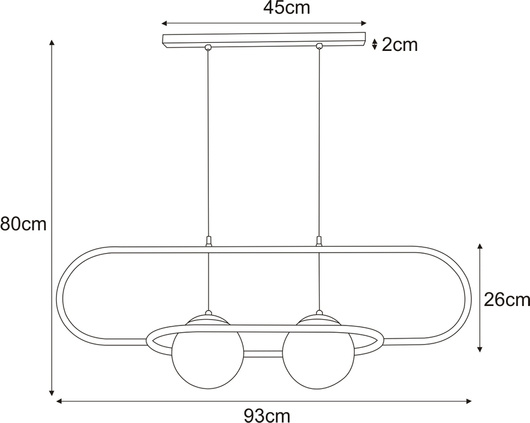 Lampa wisząca K-4960 z serii FINESTRA