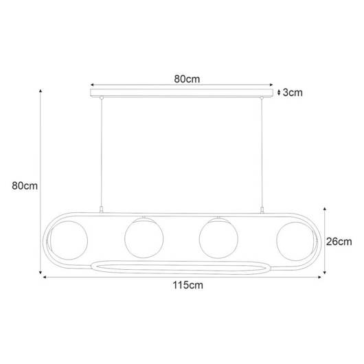 Lampa wisząca K-4962 z serii FINESTRA