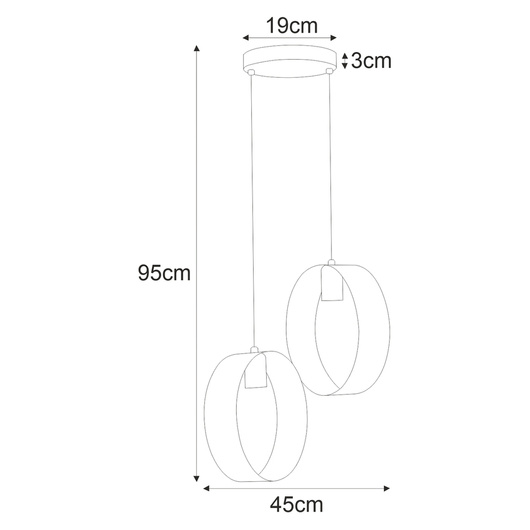 Lampa wisząca K-4976 z serii EMI