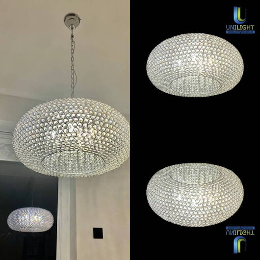 Lampa wisząca WHITE DIAMOND 9xG9 230cm