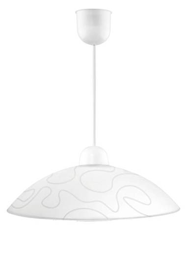 Lampa wisząca biała szklana Malibu31-84067