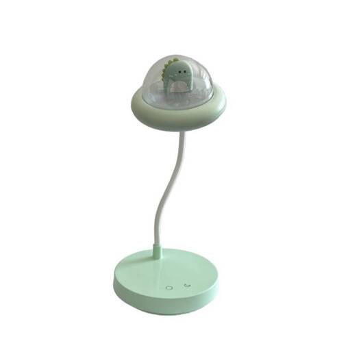 Lampka nocna Ufo, Led, USB, biurkowa, bezprzewodowa, miętowa